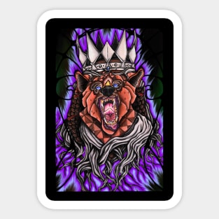 The Fierce King Sticker